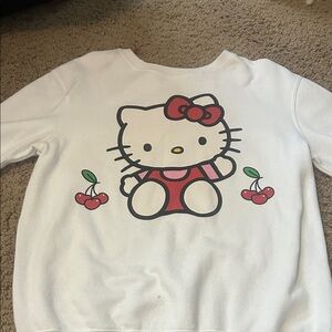 H&M White Hello Kitty Sweater